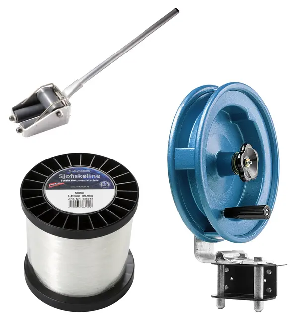 Sölvkroken Ula Juksahjul paket Juksahjul, vabein och havsfiskelina 