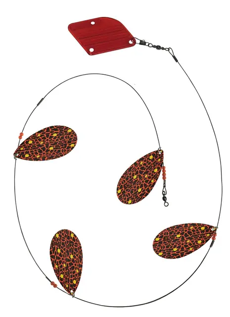 Tasmanian Devil Cow Bell Thunder UV 90cm långedrag som imiterar ett fiskstim 