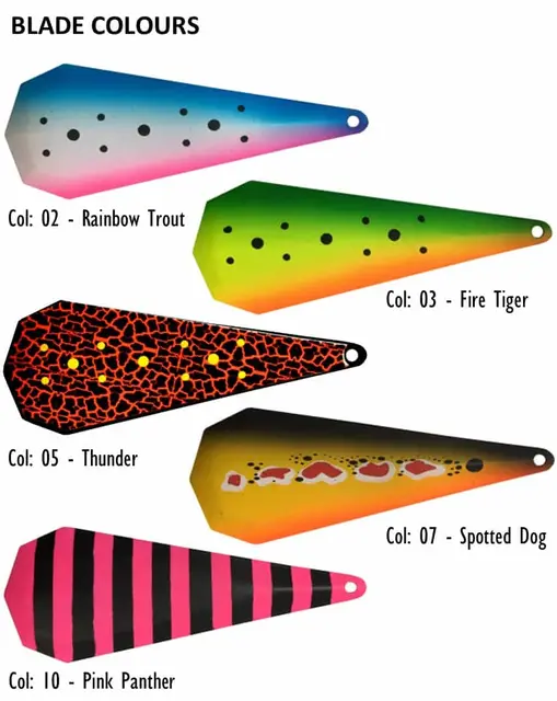 Tasmanian Devil Ford Fender FireTiger UV 40cm långedrag för sakta trolling 