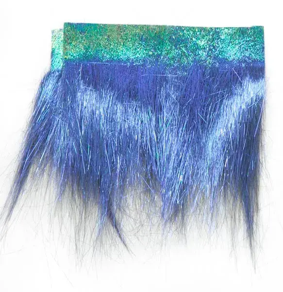Veniard Fringe Wing Dark Blue Grymt vingmaterial med raka fibrer 