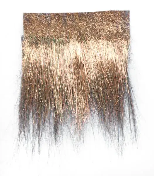 Veniard Fringe Wing Olive Grymt vingmaterial med raka fibrer 