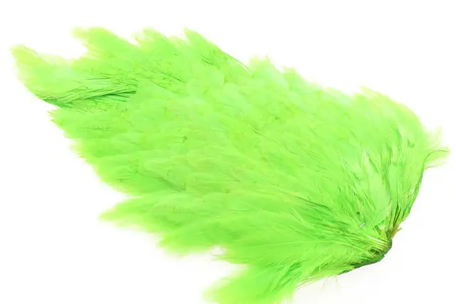 Ewing #1 Hen Saddle Chartreuse Kvalitetsfjädrar 