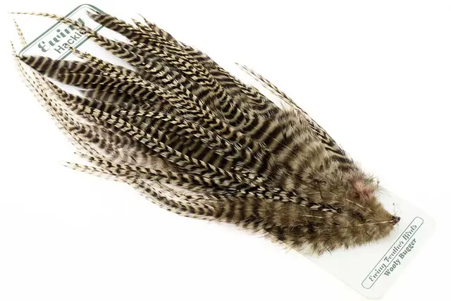 Ewing Wooly Bugger Pack Grizzly Tan Kvalitetsfjädrar 