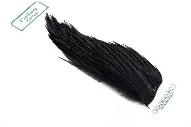 Ewing Saltwater Streamer Patch Black Kvalitetsfjädrar 