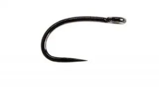 Ahrex FW517&#160;Curved Dry Mini Barbless - Svart finish - 24 st