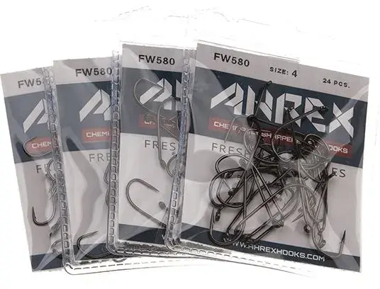 Ahrex FW580 Wet Fly #10 Barbless - Svart finish - 24 st 