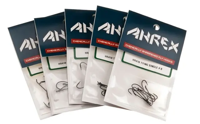 Ahrex HR410 Tying Single #8 Svart finish - 8 st 