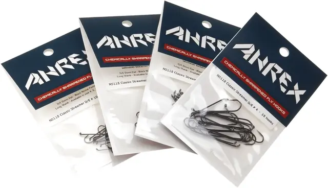 Ahrex NS118 Classic Streamer D/E #10 Svart finish - 18st 