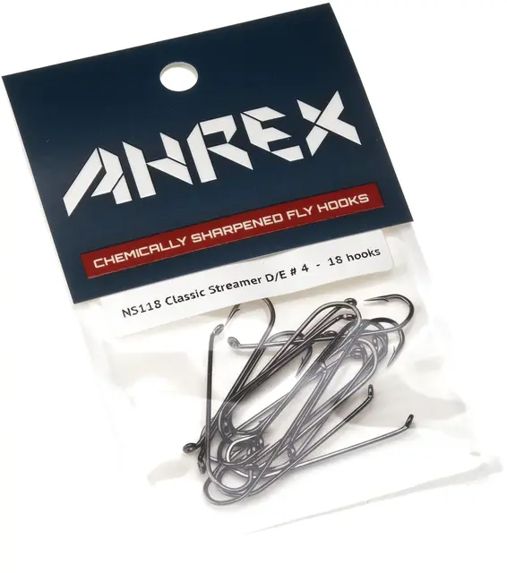Ahrex NS118 Classic Streamer D/E #10 Svart finish - 18st 