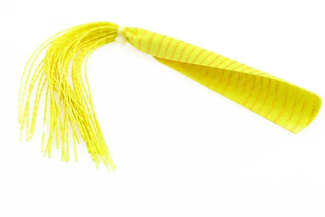 Barred Round Rubberlegs FL. Gold/Yellow 