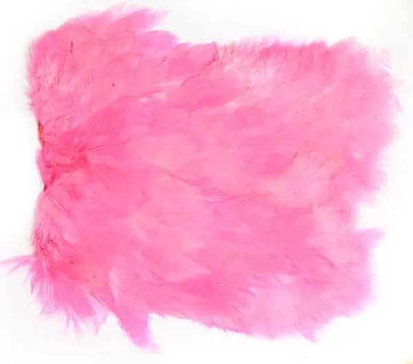 Softhackle patch Fluo Pink Supermjuka hackles 