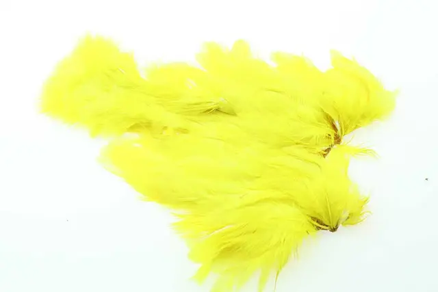 Ewing Yellow Body Marabou Patch Kvalitetsfjädrar 