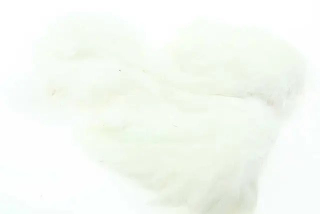 Ewing White Body Marabou Patch Kvalitetsfjädrar 