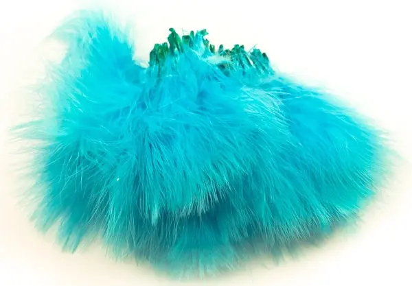 Marabou Blood Quill - Fl. Blue Traditionella Marabou-fjädern 