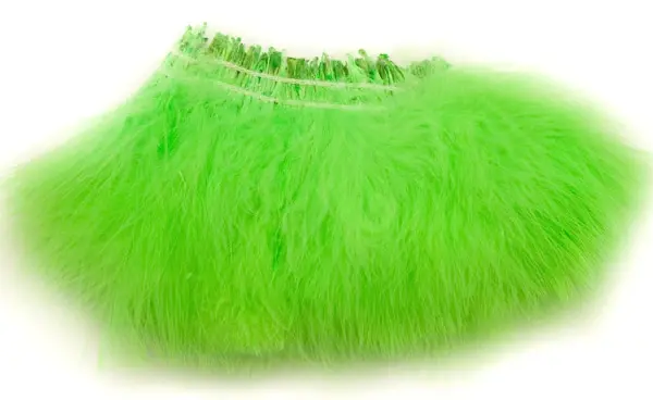 Marabou Blood Quill - Fl. Chartreuse Traditionella Marabou-fjädern 