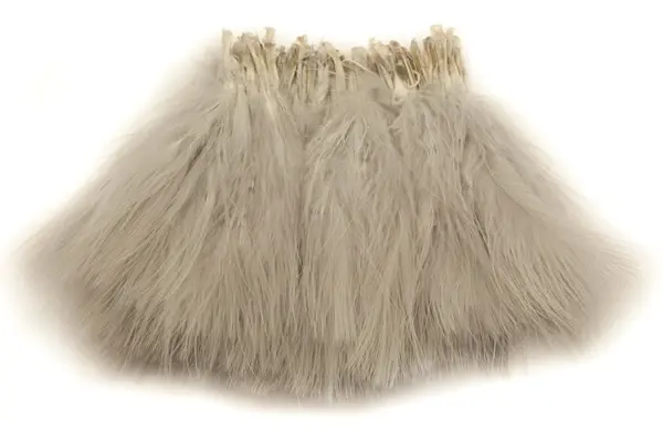 Marabou Blood Quill - Pearl Grey Traditionella Marabou-fjädern 
