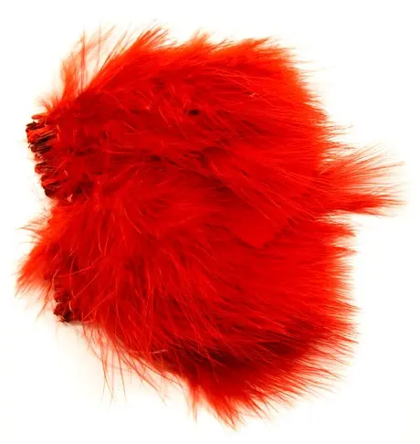 Marabou Blood Quill - Red Traditionella Marabou-fjädern 