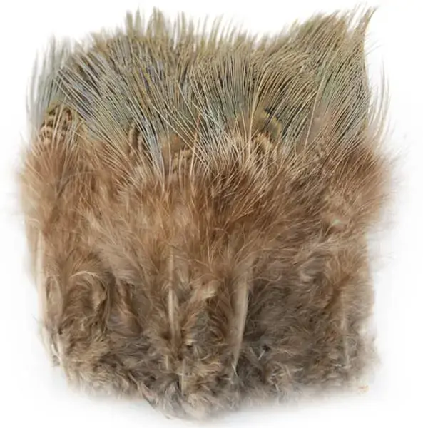 Ringneck Rump Hackle - Natural Wapsi (Fasanrumpfjädrar) 