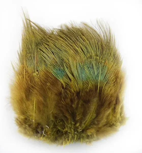 Ringneck Rump Hackle - Golden Yellow Wapsi (Fasanrumpfjädrar) 