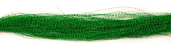 Krystal Flash - Green Syntetiskt material till flugbinding 