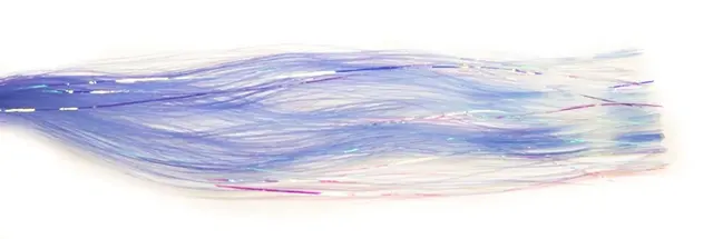 Mirror Flash - Blue Syntetiskt material till flugbinding 