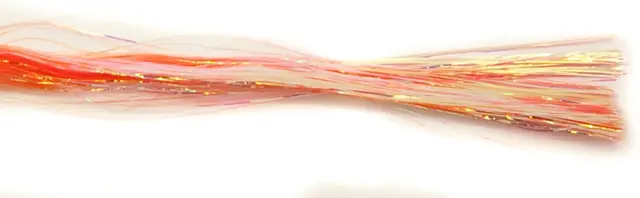 Mirror Flash - Orange Syntetiskt material till flugbinding 