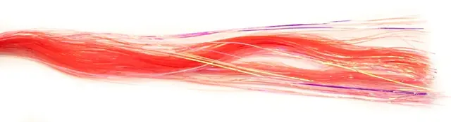 Mirror Flash - Red Syntetiskt material till flugbinding 