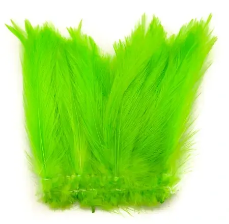 Cock Hackles - FL.Chartreuse Vingmaterial  för fiskeflugor 