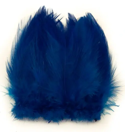 Cock Hackles - Peacock Blue Vingmaterial  för fiskeflugor 