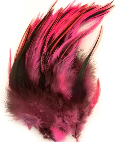 Cockhackles Badger - Fl. Pink Hackelmaterial 