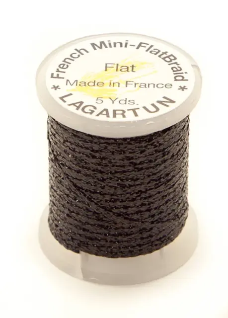 Lagartun Mini-Flatbraid Black 