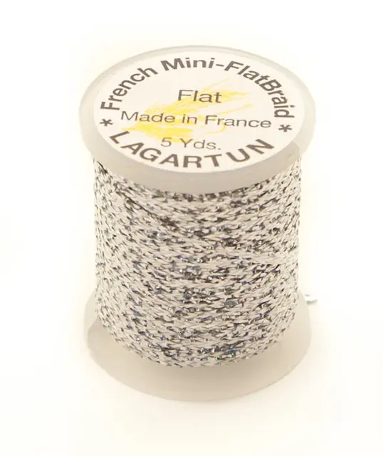 Lagartun Mini-Flatbraid Holo Silver 