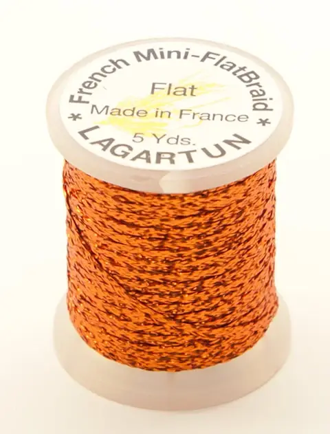 Lagartun Mini-Flatbraid Rust 