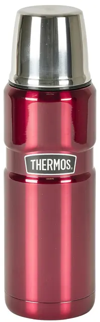 Thermos Stainless King Termos Röd 0,47 L Termos i rostfritt stål med kopplock 