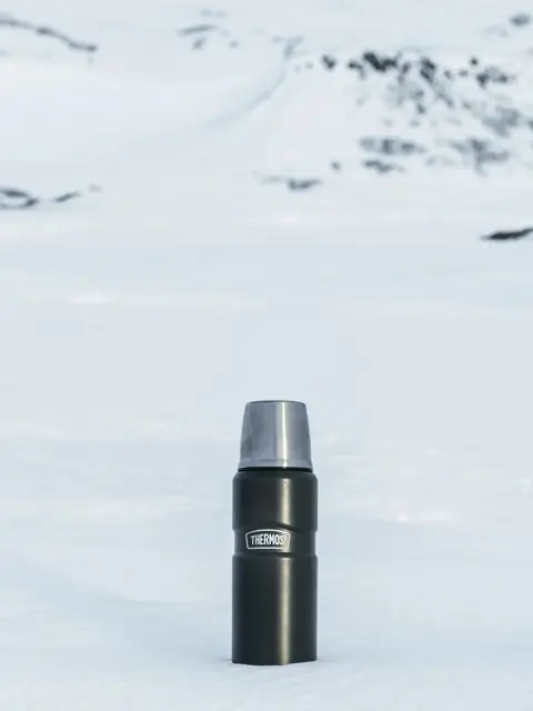 Thermos Stainless King Termos Army 0,47L Termos i rostfritt stål med kopplock 