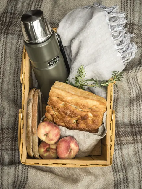 Thermos Stainless King Termos Army 1,2L Termos i rostfritt stål med kopplock 