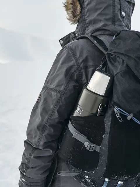 Thermos Stainless King Termos Army 1,2L Termos i rostfritt stål med kopplock 