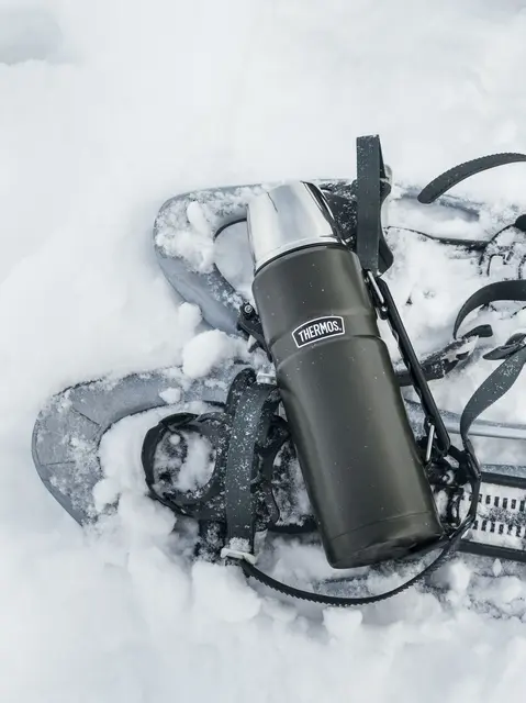 Thermos Stainless King Termos Army 1,2L Termos i rostfritt stål med kopplock 