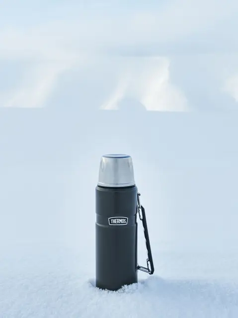 Thermos Stainless King Termos Army 1,2L Termos i rostfritt stål med kopplock 