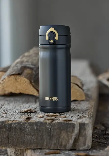 Thermos JMY Termokopp Svart 0,35L Smart kombinasjon av termos og termokopp 