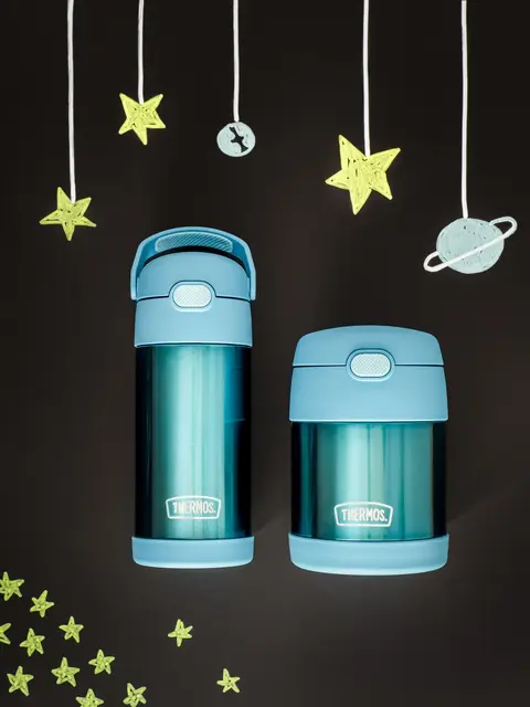 Thermos Funtainer Mattermos Teal 290ml Mattermos för barn och mindre portioner 