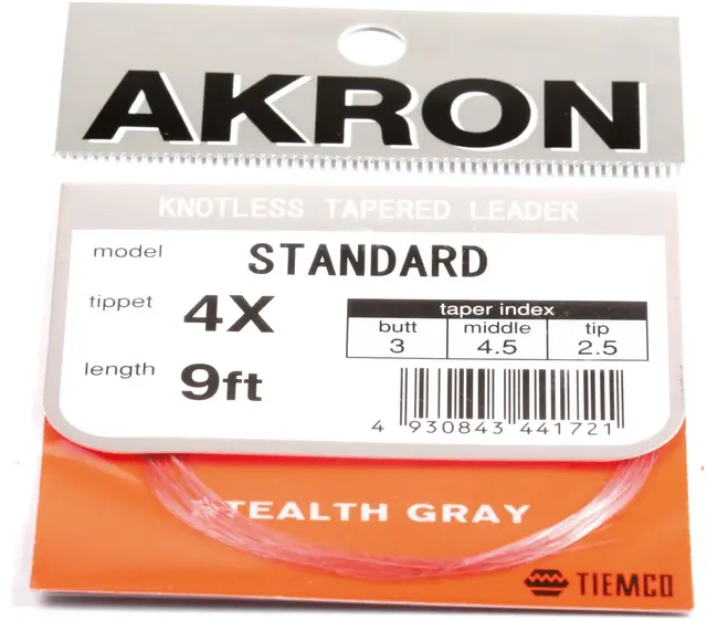 Tiemco Akron Standard Leaders 5X 12' 