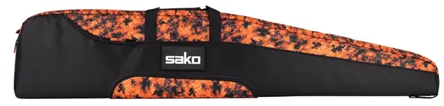 Tikka/Sako Orange Digi Camo Vadderat gevärsfodral med utbytbar logo 