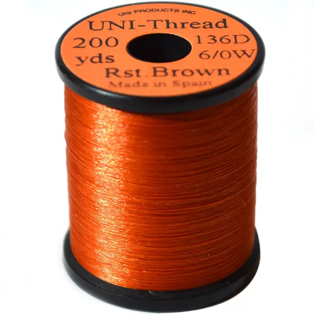 UNI Bindtråd  6/0 - Rusty Brown 200y 