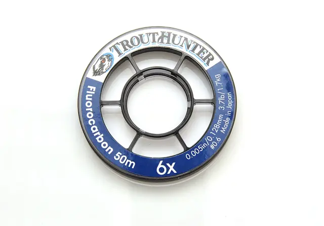 TroutHunter FC Tippet 10X  0,074mm 50m Nästan osynlig i vattnet 