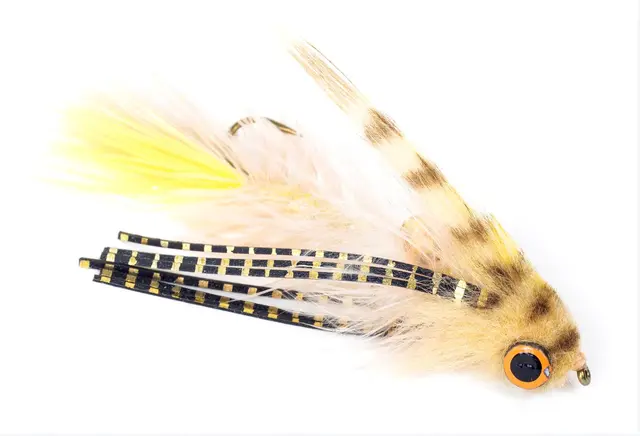Umpqua Baby Gonga #8 Tan/Yellow Stor öringstreamer 