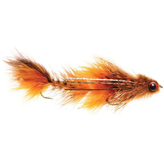 Umpqua Double Gonga #4 Rust Stor öringstreamer 