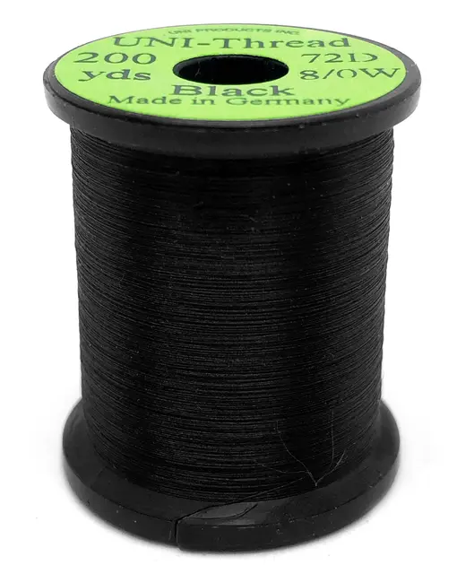 UNI Bindtråd  8/0 - Black 200y 