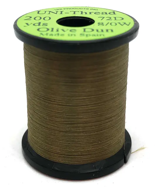 UNI Bindtråd  8/0 - Olive Dun 200y 