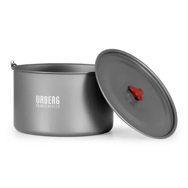 Urberg Rogen Campfire Pot Grey Rymlig aluminiumgryta 